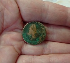 Monnaie Louis XIV Liard De France Dijon, 3e Type, Buste Âgé