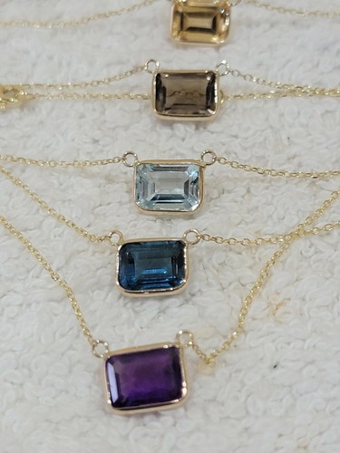 14k yellow gold necklace - gold,