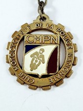 PORTE-CLES - CLUB MOTOCYCLISTE de la POLICE NATIONALE - CMPN - Métal 1960s -