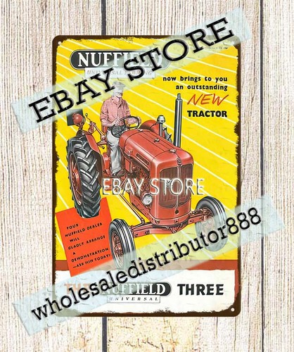 Nuffield tractors tin sign - tin,