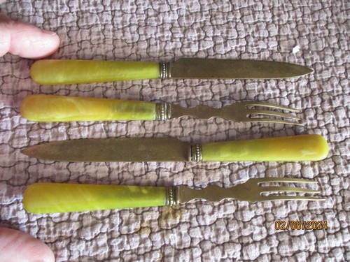 Antique forks bakelite - antique,