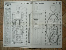 prospectus pompe a essence : plan volucompteur  BOUTILLON type 200BX100