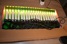 Guirlande ancienne électrique EXTERIEUR sapin Noël 20 lampes forme bougie