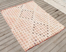 Tapis turc kilim 45''x55'' tissé à la main Konya Cicim Kilim 115x141cm Area Rug