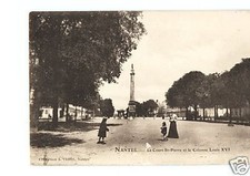 CPA 44 NANTES - LE COURS ST-PIERRE ET COLONNE LOUIS XVI