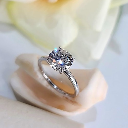 Bague diamant platine 950