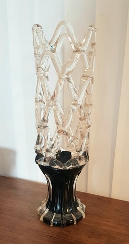 Vase murano vintage tressé - vase,