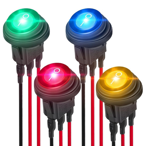 Interrupteur 12v etanche 4 - 12v, etanche,