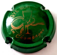 Capsule de Champagne Gyé sur Seine Vert et or N°2