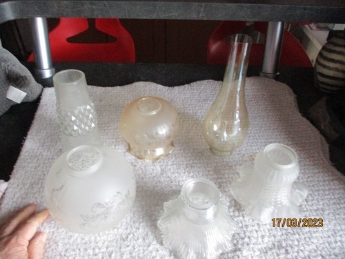 Anciens abat jour verre - verre, divers