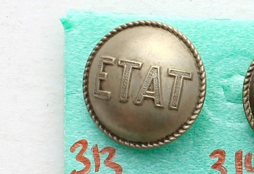 Bouton uniforme ancien - uniforme, etat