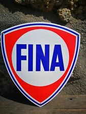 Plaque émaillée FINA Enamel Sign no Shell Bp Mobil Esso