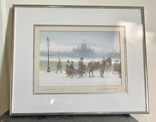 Aquarelle Encadrée - École