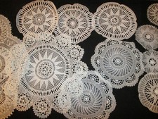 lot de 49 napperons crochet