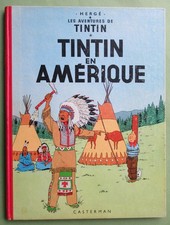 HERGE TINTIN EN AMERIQUE  - DOS ROUGE - 1964 - B35 - BON ETAT
