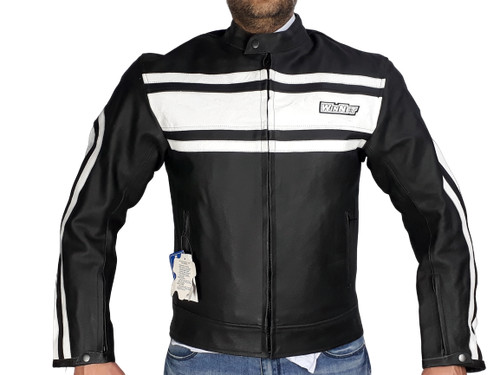 Veste cuir moto - de, avec