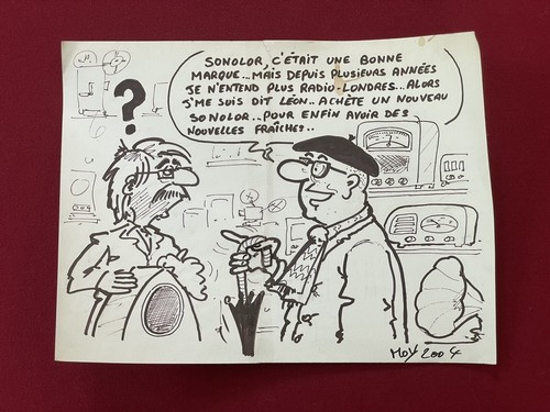 Affiche radio tsf dessin - radio,