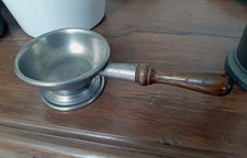 Ecuelle en étain genre vide poche fait main