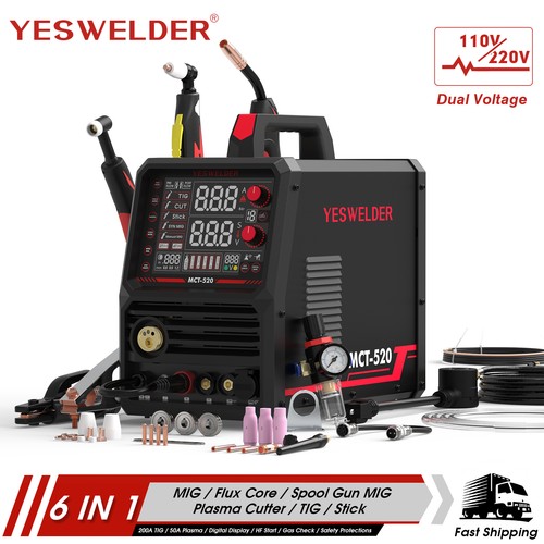 Yeswelder mct 520 1 200a - 6-in-1,