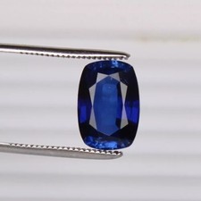 Forme de coussin saphir bleu foncé royal 5,80 ct. certifié RARE pierre précie...