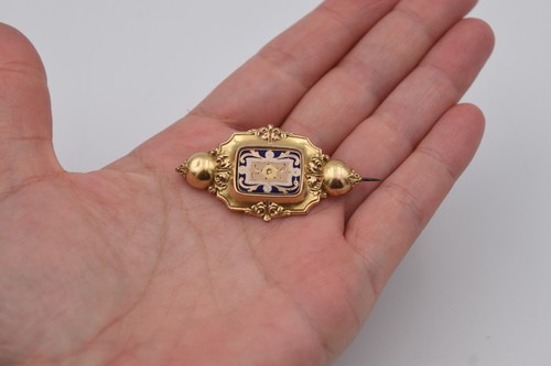 Ancienne broche pomponne - ancienne, en