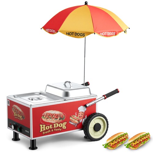 Vevor hot dog steamer cart - vevor,