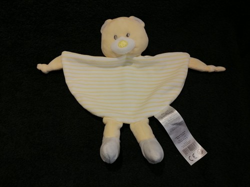 Doudou plat demi rond ours