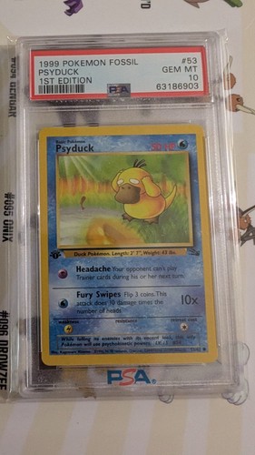 Psa10 psyduck first edition - psa10,