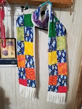 Handmade True Quilted Scarf 7.5 " X 93 "