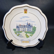 ? Gien Assiette faience  série chateau de la Loire modèle AZAY-LE-RIDEAU