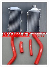 Aluminum Radiator & RED Hose for YAMAHA YZ250F YZF250 2014-2016 2015 14 15 16