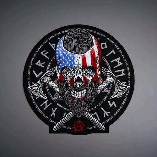 Viking large back patch - us, for