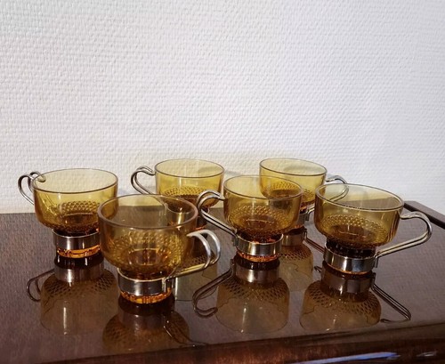 Vintage coffret tasses - vintage,