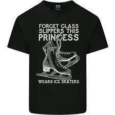 Drôle Cette Princesse Porte Des Patins À Glace T-Shirt En Coton Pour Homme