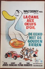 Affiche Belge LA CANE AUX OEUFS D'OR Million Dollar Duck DEAN JONES McEveety *