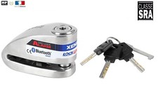 Antivol bloque disque XENA XX15  ALARME BLUETOOTH Ø14mm INOX Homologué Assurance