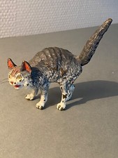 SUPERBE BRONZE DE VIENNE XIX S "GRAND CHAT AU DOS ROND"