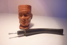 ROGER VINCENT / BUTZ CHOQUIN A SAINT CLAUDE PIPE SCULPLTEE  CHARLES DE GAULLE