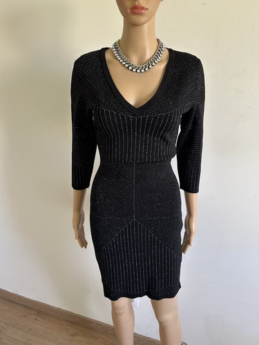 Robe noire argentée - robe, morgan