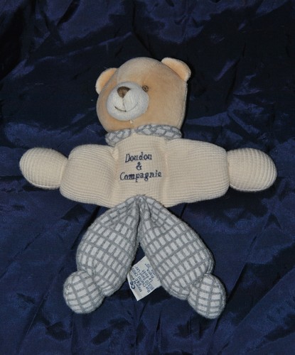 Peluche pantin ours gris - peluche,
