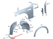 Aileron de roue avant gauche