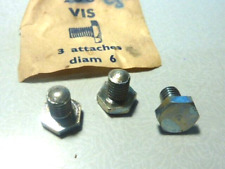 3 vis 3 attaches pédalier vintage vélo cyclomoteur Ø 6