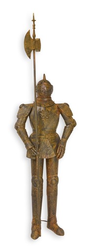 Une armure chevalier fer - une, en