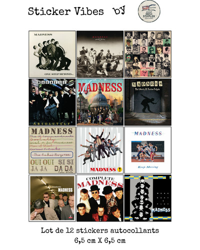 Madness stickers - 12,