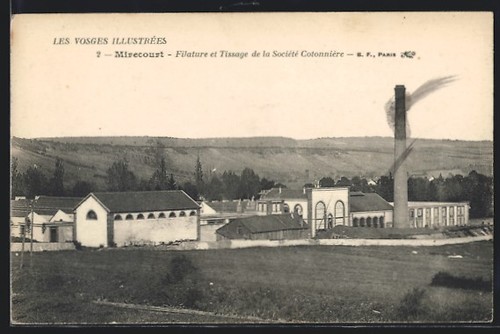 Cpa mirecourt filature et - cpa,