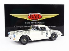 REAL ART REPLICAS 1/18 - CHEVROLET CORVETTE CUNNINGHAM - LE MANS 1960 RAR18012