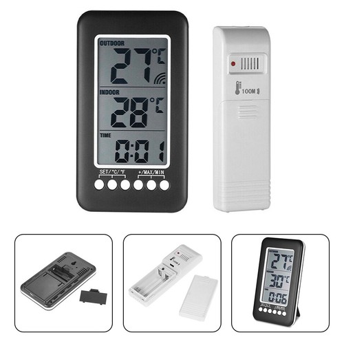 Horloge thermomètre sans fil - thermomètre,