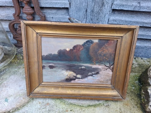 Tableau peinture sur bois - tableau,