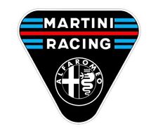 Sticker plastifié ALFA ROMEO MARTINI RACING - 7cm x 6,5cm