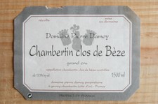 Étiquette Chambertin Clos de Bèze Grand Cru Damoy Magnum wine label weinetikett